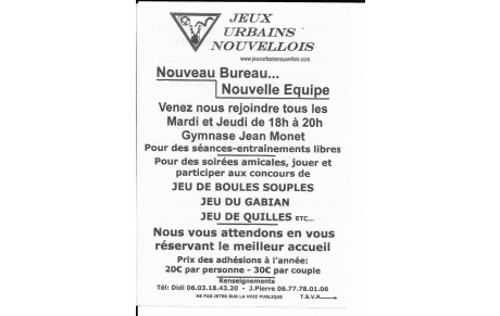 ACTIVITES du JUN